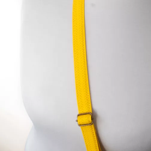 elegancki wegański cienki wymienny pasek do torebki wegański elegancki pasek do damskiej torebki crossbody długi regulowany żółty pasek