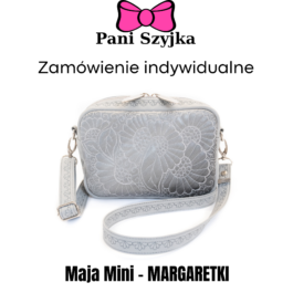 Mała prostokątna torebka damska Maja Mini – wzór Margaretki
