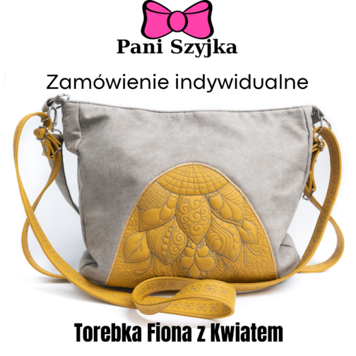 unikatowa pikowana duża torebka worek miękka torebka na ramię fiona 3 w 1 haftowana torebka handmade na zamówienie torebki szyte w Polsce polskie rękodzieło (2)