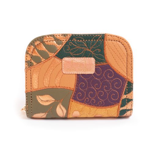 unikatowy portfel damski na zamek ręcznie malowany kolorowy portfel handmade