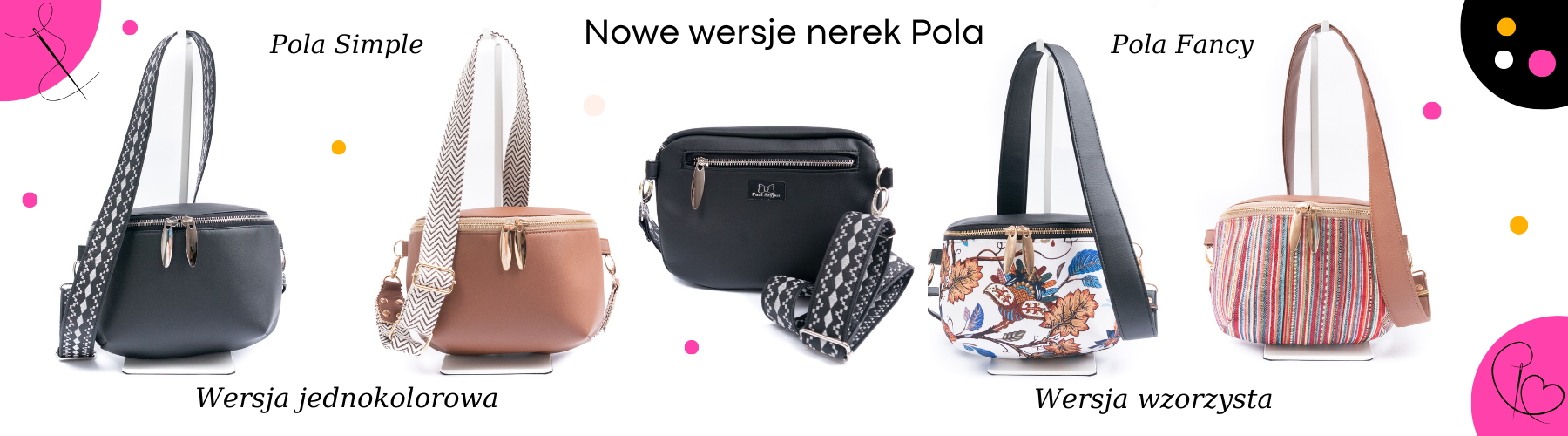 paniszyjka polskie torebki handmade na zamówienie minimalistyczne nerki damskie z szrokim paskiem