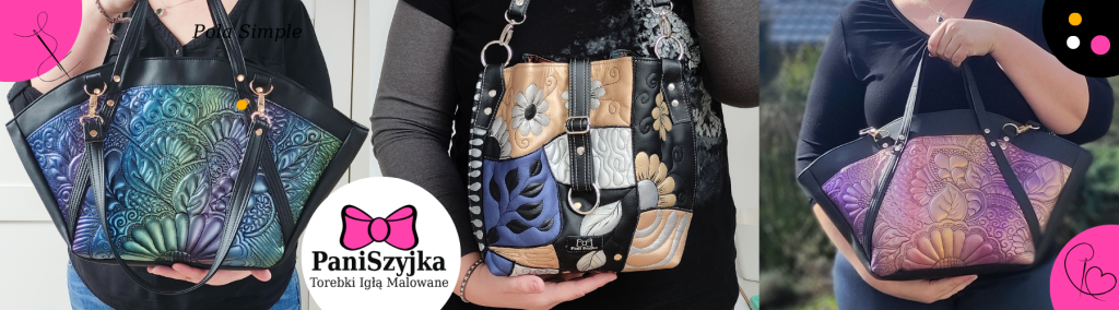 unikatowe polskie torebki handmade torebki damskie igłą malowane