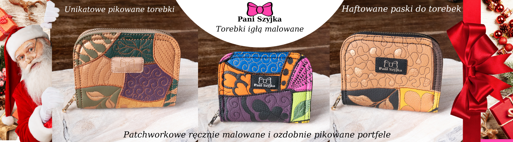najlepsze prezenty świąteczne pomysł na prezent dla kobiety żony siostry córki bony prezentowe unikatowe polskie torebki handmade patchworkowe portfele kosmetyczki podróżne